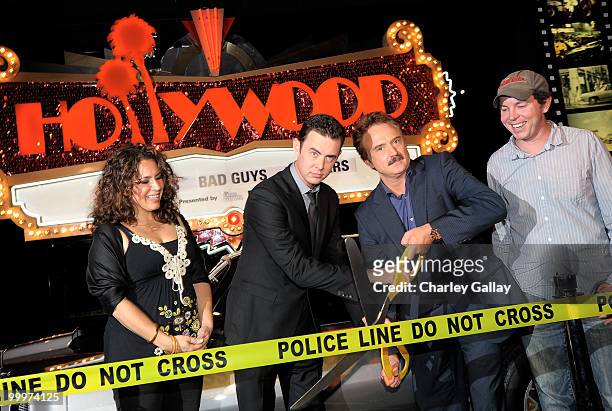 Actors Diana-Maria Riva, Colin Hanks and Bradley Whitford and Creator/Executive Producer Matt Nix, and attend the opening reception for the Good...