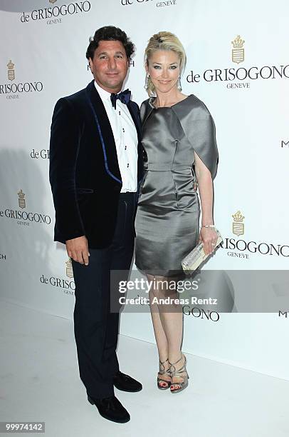 Giorgio Veroni and Tamara Beckwith attends the de Grisogono party at the Hotel Du Cap on May 18, 2010 in Cap D'Antibes, France.