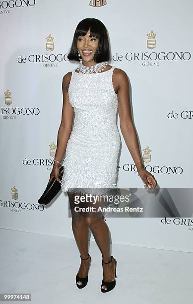 Model Naomi Campbell attends the de Grisogono party at the Hotel Du Cap on May 18, 2010 in Cap D'Antibes, France.