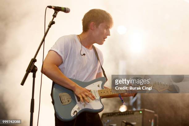 Sam Fender performs at Citadel festival at Gunnersbury Park on July 15, 2018 in London, England.