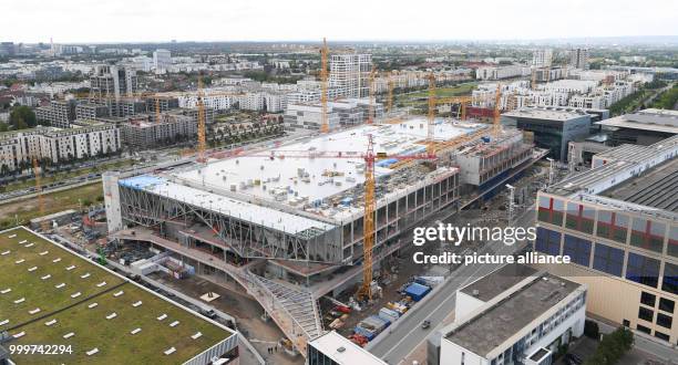 The finished shell construction of the new Exposition Hall 12 in Frankfurt am Main, Germany, 6 September 2017. The Frankfurt expo and the...