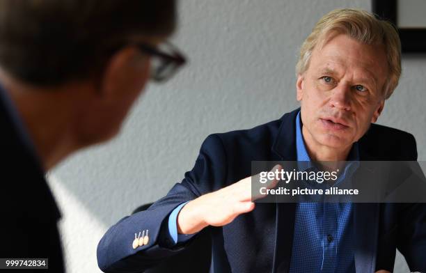 Ralf Strassemeyer , director of Masterrind, pictured during an interview in Verden, Germany, 22 August 2017. A good breeding bull can have up to...