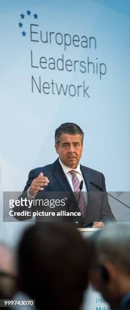 German Foreign Minister Sigmar Gabriel at the opening of the international conference "Making Conventional Arms Control fit for the 21st Century" in...