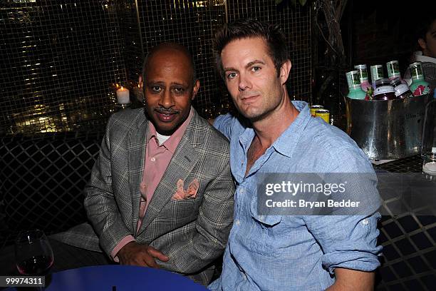 Actors Ruben Santiago Hudson and Garret Dillahunt attend the Gersh Agency's 2010 UpFronts and Broadway season cocktail celebration at Juliet Supper...