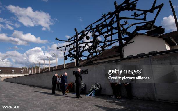 German President Frank-Walter Steinmeier , Israeli President Reuven Rivlin and Prime Minister of the German state Bavaria Horst Seehofer visit the...