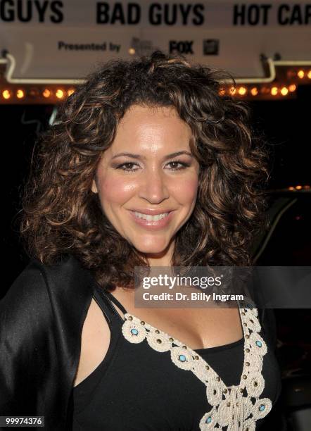 Actress Diana Maria Riva attends "The Good Guys, Bad Guys, Hot Cars" Exhibition opening reception at Petersen Automotive Museum on May 18, 2010 in...