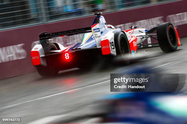 Felix Rosenqvist , Mahindra Racing, Mahindra M4Electro. On July 14, 2018 in New York, United States.