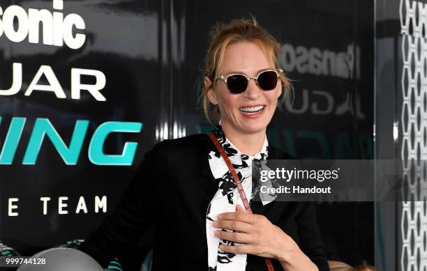 Actress Uma Thurman. On July 14, 2018 in New York, United States.