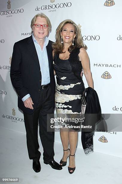 Denise Rich and guest attends the de Grisogono party at the Hotel Du Cap on May 18, 2010 in Cap D'Antibes, France.