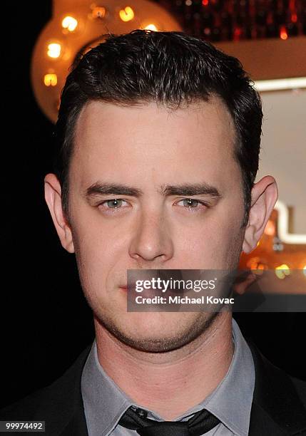 Actor Colin Hanks attends the opening reception for "The Good Guys, Bad Guys, Hot Cars" exhibition at Petersen Automotive Museum on May 18, 2010 in...