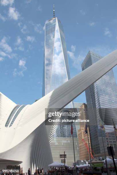 The Greenmarket at Oculus Plaza, a farmers' market at the base of the new World Trade Center in New York, USA, 5 September 2017. The old farmers'...