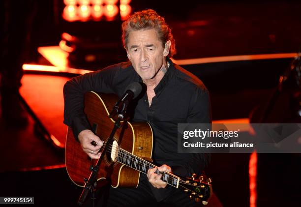 Musician Peter Maffay performs at the German Radio Award 2017 at the Elbphilharmonie concert hall in Hamburg, Germany, 7 September 2017. The prize...