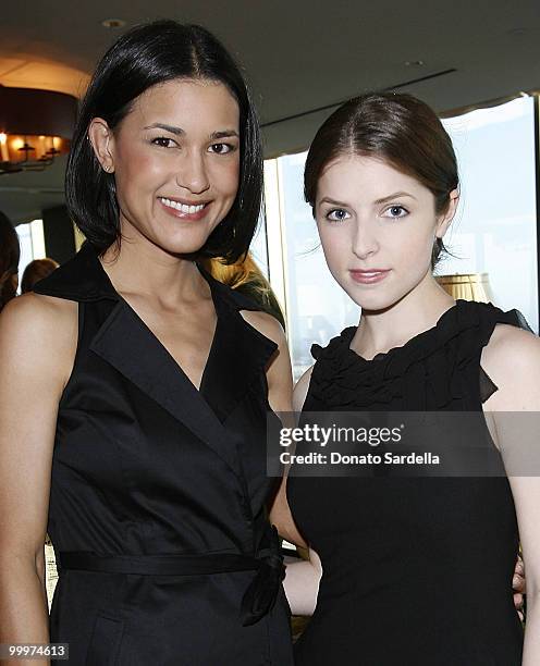 Actresses Julia Jones and Anna Kendrick attends Ann Taylor's Exclusive Fall 2010 Collection Preview at Soho House on May 13, 2010 in West Hollywood,...