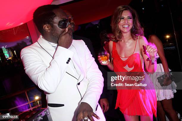 Will.i.am and Cheryl Cole attend the de Grisogono Party at the Hotel Du Cap on May 18, 2010 in Cap D'Antibes, France.