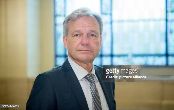 German physicist Karsten Danzmann is photographed ahead of receiving the prestigious Koerber Prize in the City Hall in Hamburg, Germany, 7 September...