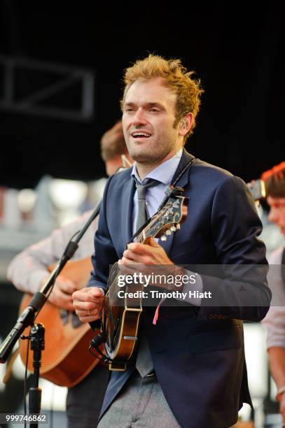 Chris Thile of the Punch Brothers performs on Day 3 of Forecastle Music Festival on July 15, 2018 in Louisville, Kentucky.