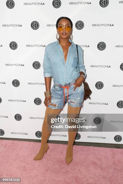 LaToya Forever attends the Beautycon Festival LA 2018 at the Los Angeles Convention Center on July 15, 2018 in Los Angeles, California.