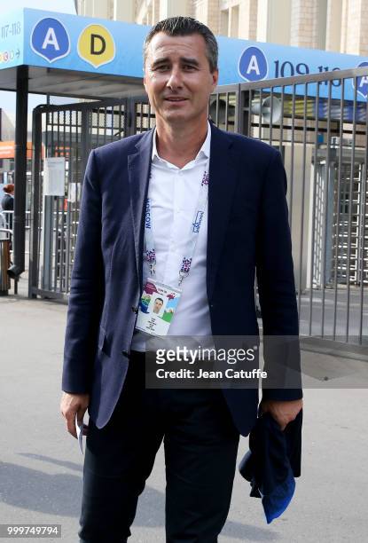 Marc Keller arrives to attend the 2018 FIFA World Cup Russia Final match between France and Croatia at Luzhniki Stadium on July 15, 2018 in Moscow,...