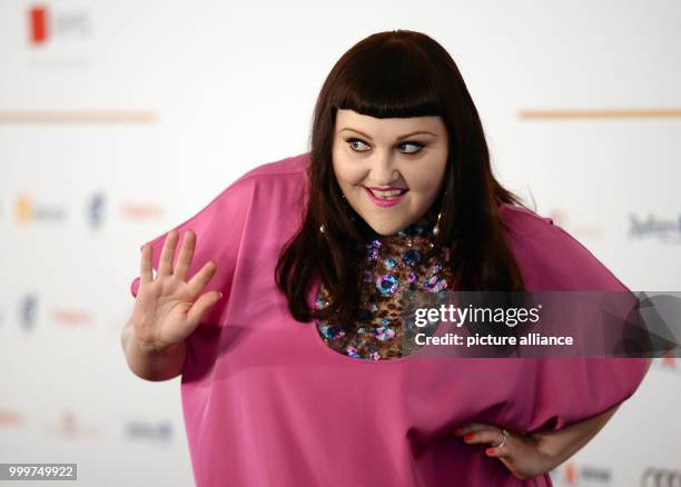 Singer Beth Ditto arrives at the German Radio Award 2017 at the plaza of the Elbphilharmonie concert hall in Hamburg, Germany, 7 September 2017. The...