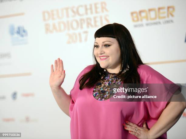 Singer Beth Ditto arrives at the German Radio Award 2017 at the plaza of the Elbphilharmonie concert hall in Hamburg, Germany, 7 September 2017. The...