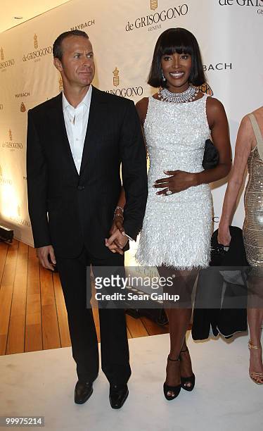 Vladislav Doronin and Naomi Campbell attend the de Grisogono party at the Hotel Du Cap on May 18, 2010 in Cap D'Antibes, France.