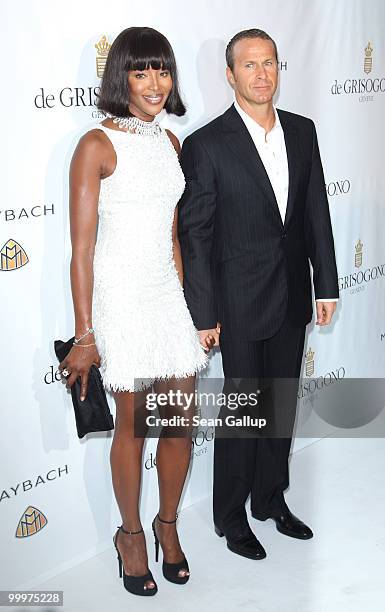 Naomi Campbell and Vladislav Doronin attend the de Grisogono party at the Hotel Du Cap on May 18, 2010 in Cap D'Antibes, France.