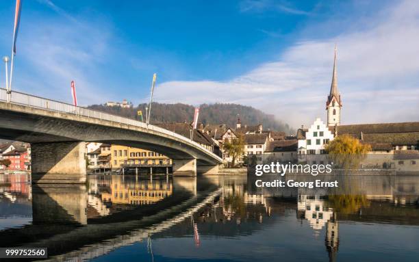 blick auf stein am rhein - blick stockfoto's en -beelden