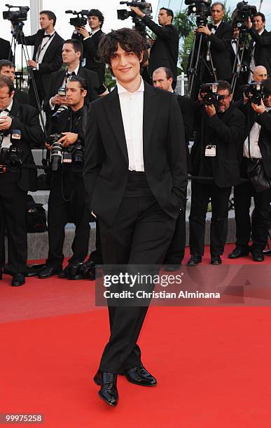 Actor Louis Garrel attends the 'Of Gods and Men' Premiere held at the Palais des Festivals during the 63rd Annual International Cannes Film Festival...