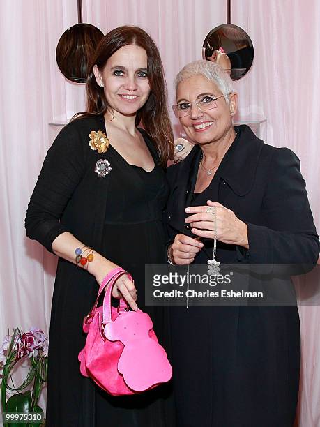 Tous designers and owners Rosa Tous and Madame Tous attend the in store celebration of the new Tous Boutique hosted by Gotham Magazine at Tous...