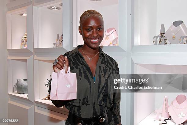 Salon 804 owner Rochelle Jasper Mosley attends the in store celebration of the new Tous Boutique hosted by Gotham Magazine at Tous Rockefeller Center...