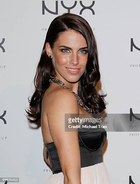 Jessica Lowndes arrives to the Nyx Professional Makeup decade+1 year anniversary party held at The Roosevelt Hotel on May 18, 2010 in Hollywood,...