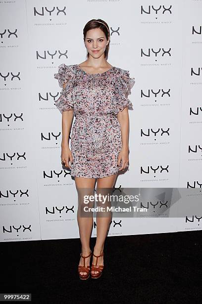 Katharine McPhee arrives to the Nyx Professional Makeup decade+1 year anniversary party held at The Roosevelt Hotel on May 18, 2010 in Hollywood,...