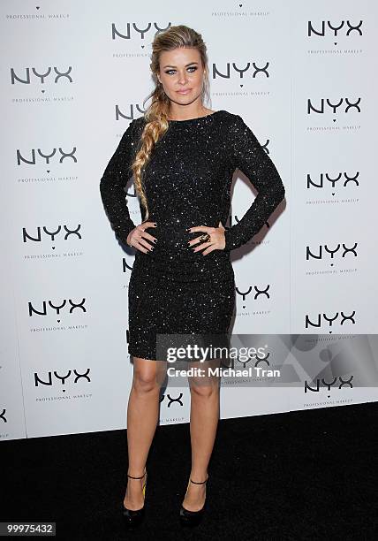 Carmen Electra arrives to the Nyx Professional Makeup decade+1 year anniversary party held at The Roosevelt Hotel on May 18, 2010 in Hollywood,...