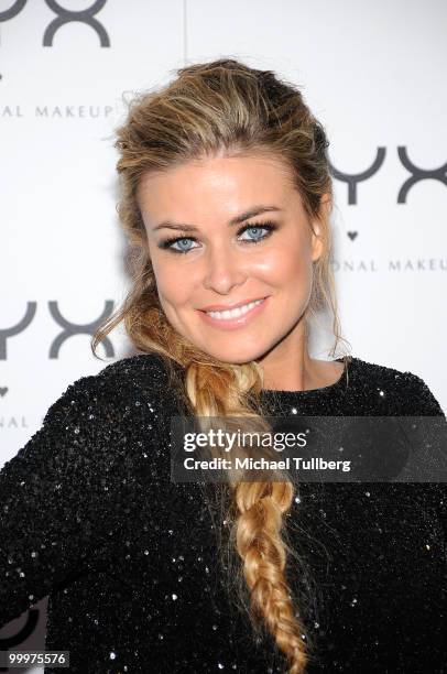 Actress Carmen Electra arrives at the Nyx Professional Makeup Decade & 1 Year Anniversary Party, held at the Hollywood Roosevelt Hotel on May 18,...