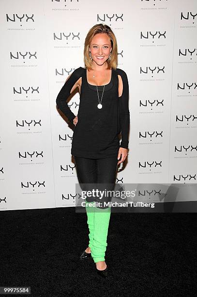 Actress Lauren Mayhew arrives at the Nyx Professional Makeup Decade & 1 Year Anniversary Party, held at the Hollywood Roosevelt Hotel on May 18, 2010...