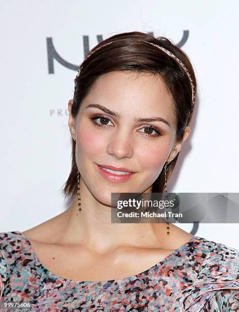 Katharine McPhee arrives to the Nyx Professional Makeup decade+1 year anniversary party held at The Roosevelt Hotel on May 18, 2010 in Hollywood,...