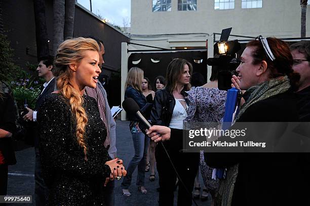 Actress Carmen Electra attends the Nyx Professional Makeup Decade & 1 Year Anniversary Party, held at the Hollywood Roosevelt Hotel on May 18, 2010...