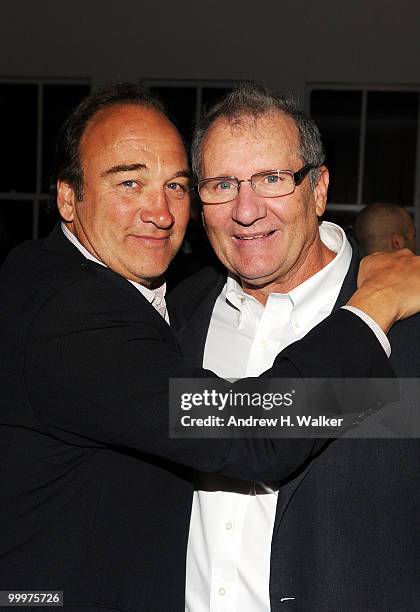 Actors James Belushi and Ed O'Neill attend a celebration for the New York Upfronts hosted by Ariel Foxman, Editor of InStyle, and ICM at 34 Greene St...