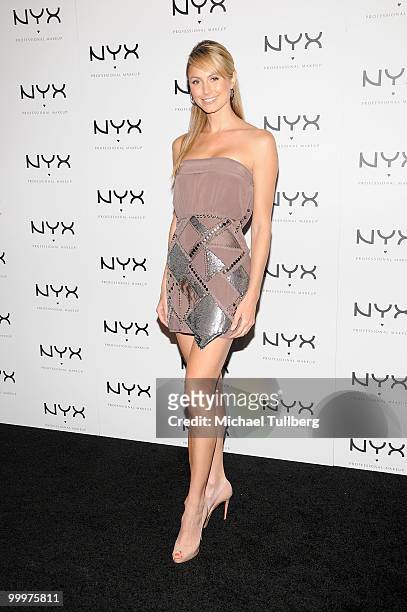 Actress Stacy Keibler arrives at the Nyx Professional Makeup Decade & 1 Year Anniversary Party, held at the Hollywood Roosevelt Hotel on May 18, 2010...