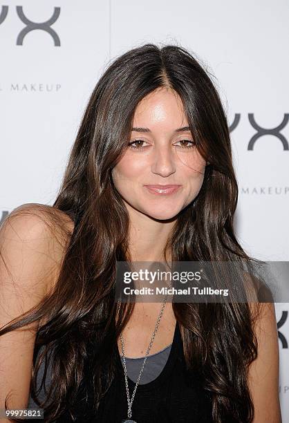 Actress Caroline D'Amore arrives at the Nyx Professional Makeup Decade & 1 Year Anniversary Party, held at the Hollywood Roosevelt Hotel on May 18,...