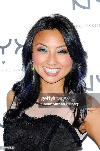 Actress Jeannie Mai arrives at the Nyx Professional Makeup Decade & 1 Year Anniversary Party, held at the Hollywood Roosevelt Hotel on May 18, 2010...