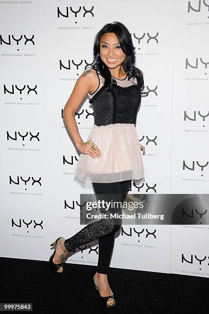 Actress Jeannie Mai arrives at the Nyx Professional Makeup Decade & 1 Year Anniversary Party, held at the Hollywood Roosevelt Hotel on May 18, 2010...