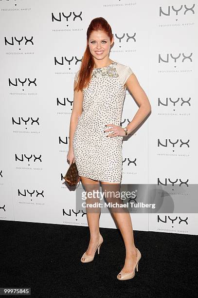 Dancing With The Stars" dancer Anna Trebunskaya arrives at the Nyx Professional Makeup Decade & 1 Year Anniversary Party, held at the Hollywood...