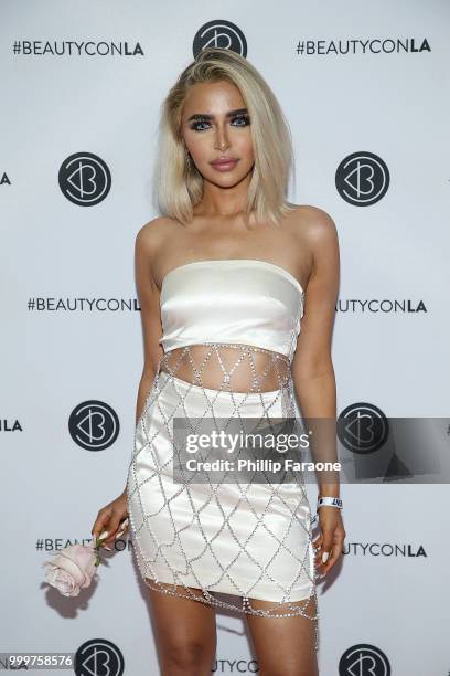 Nida attends the Beautycon Festival LA 2018 at Los Angeles Convention Center on July 15, 2018 in Los Angeles, California.