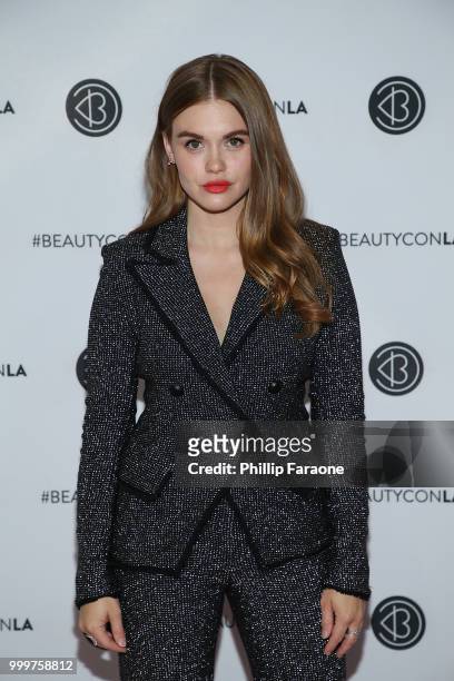 Holland Roden attends the Beautycon Festival LA 2018 at Los Angeles Convention Center on July 15, 2018 in Los Angeles, California.