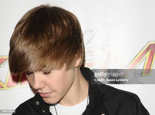 Justin Bieber attends KIIS FM's 2010 Wango Tango Concert at Staples Center on May 15, 2010 in Los Angeles, California.