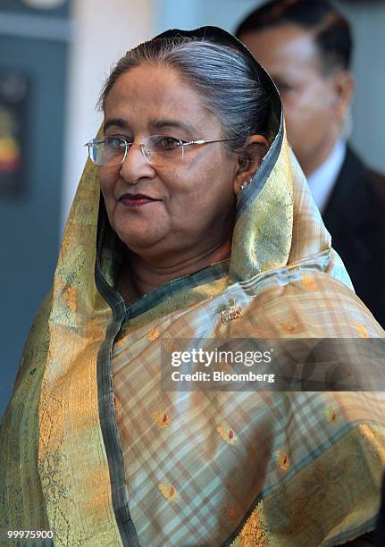 Sheikh Hasina Wajed, Bangladesh's prime minister, attends the 6th World Islamic Economic Forum , in Kuala Lumpur, Malaysia, on Wednesday, May 19,...