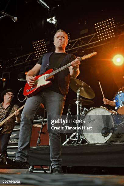 Jason Isbell of Jason Isbell and The 400 Unit performs on Day 3 of Forecastle Music Festival on July 15, 2018 in Louisville, Kentucky.