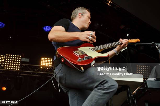 Jason Isbell of Jason Isbell and The 400 Unit performs on Day 3 of Forecastle Music Festival on July 15, 2018 in Louisville, Kentucky.