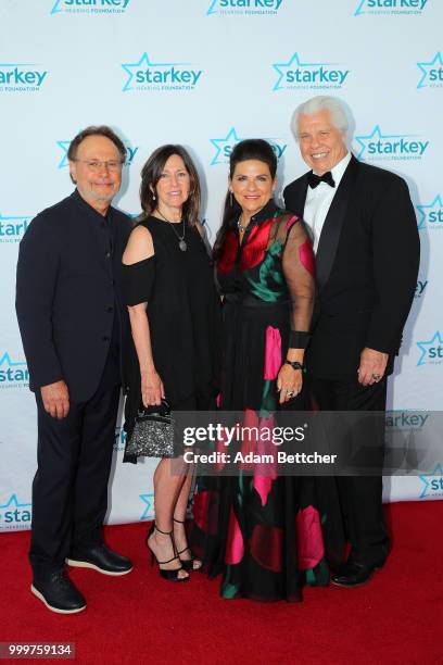 Billy Crystal, Janice Crystal, Co-Founder of Starkey Hearing Foundation Tani Austin and Founder of Starkey Hearing Foundation and CEO of Starkey...